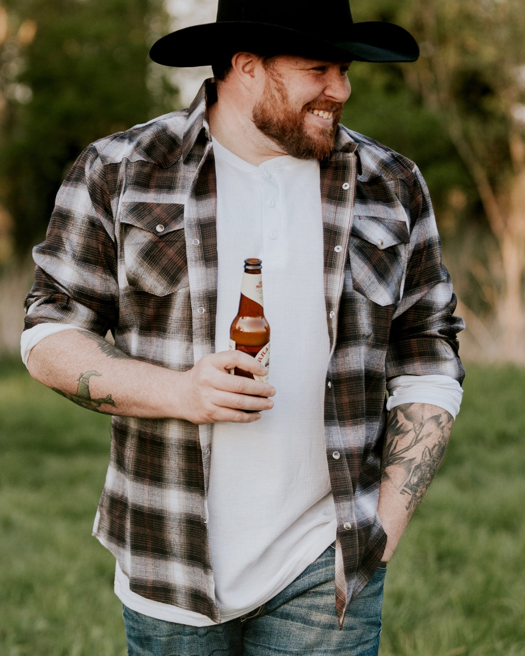 Charcoal Ombre Check Shirt