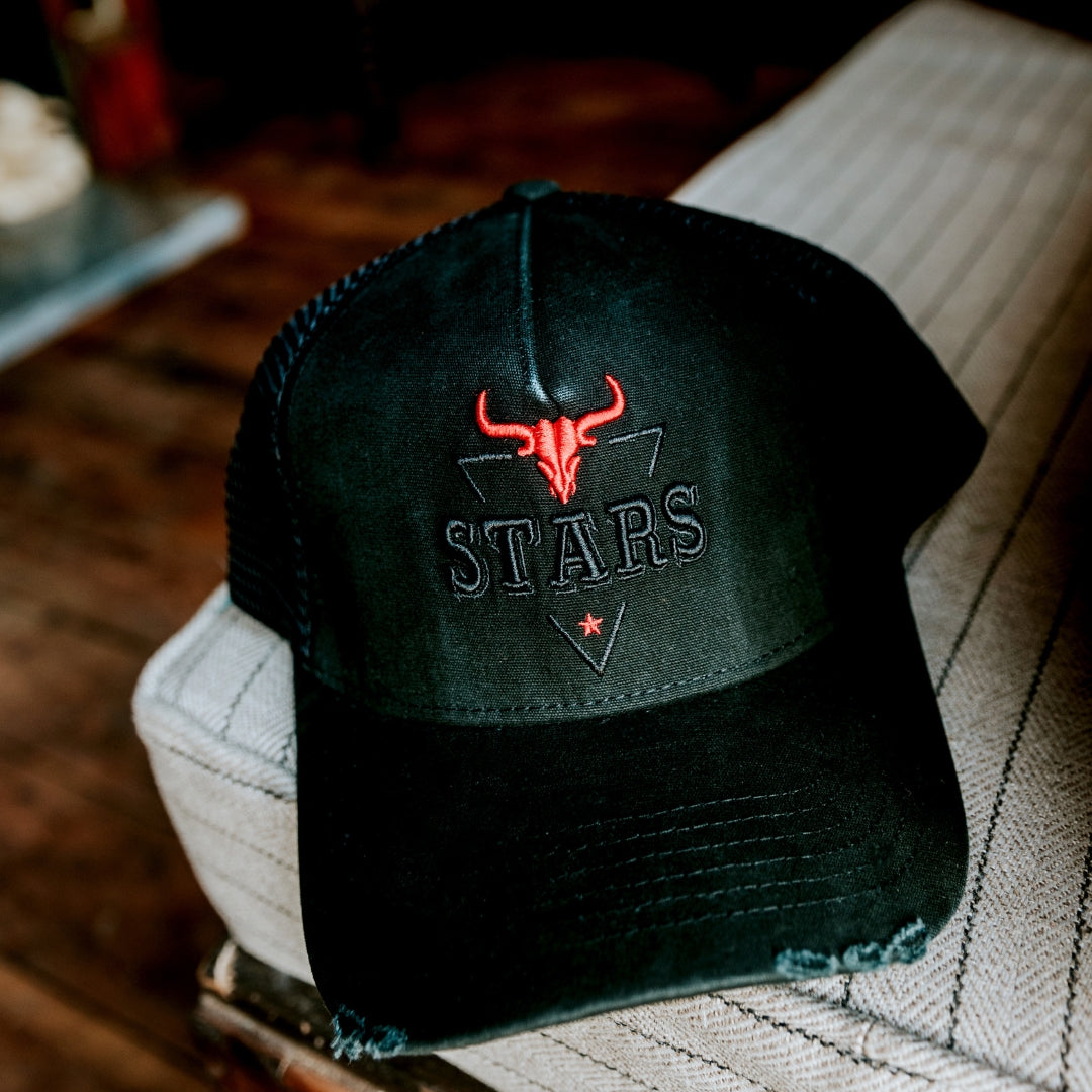 Stars Black Trucker Cap by Stars & Stripes