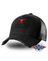 Stars black trucker cap mens