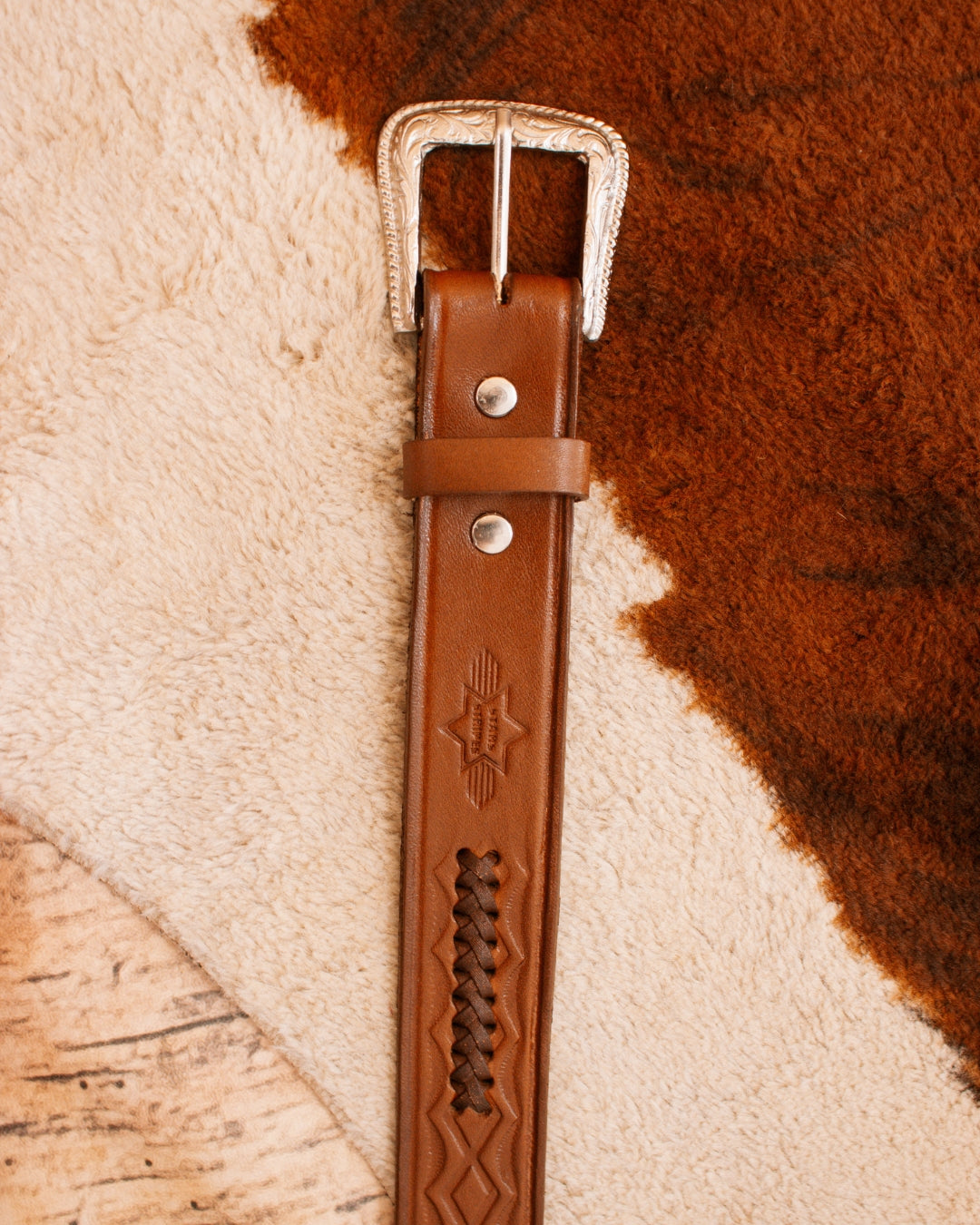 Leather Western Belt by Stars & Stripes