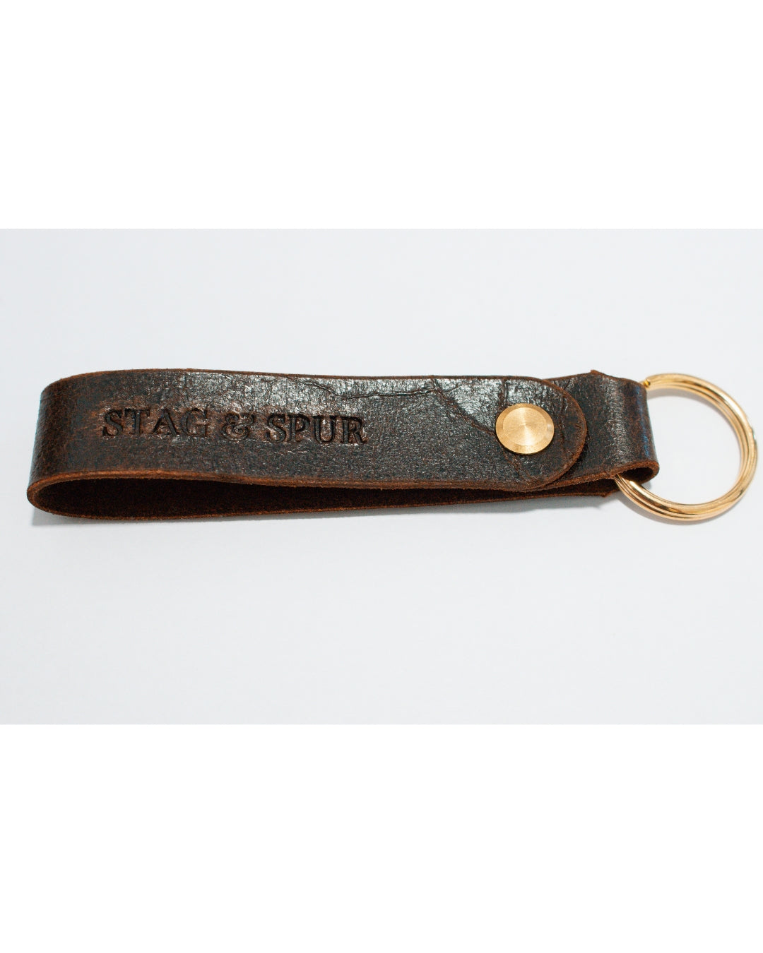Stag & Spur Leather Keyring